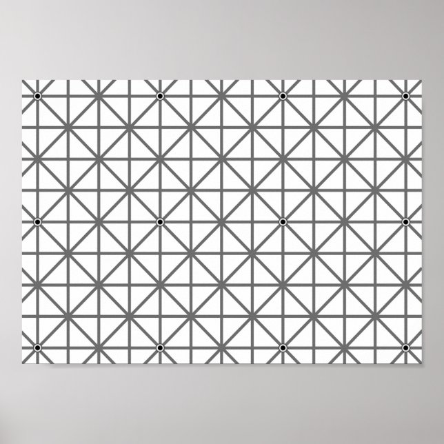 optisk illusionsbakgrund mönster struktur-geomet poster (Framsidan)