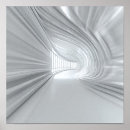 Optisk Illusionsbild med dynamisk uppåtgående tunn Poster