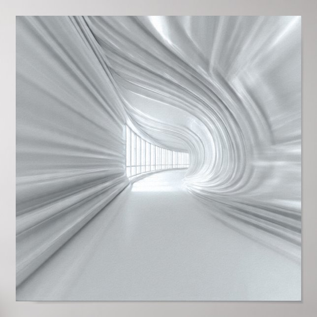Optisk Illusionsbild med dynamisk uppåtgående tunn Poster (Framsidan)