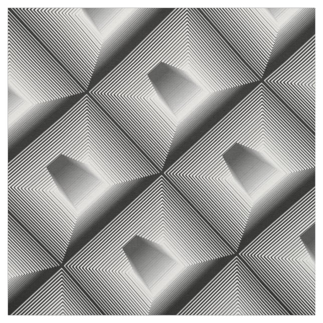 Optisk illusionsgeometri mönster tyg (Provkarta)