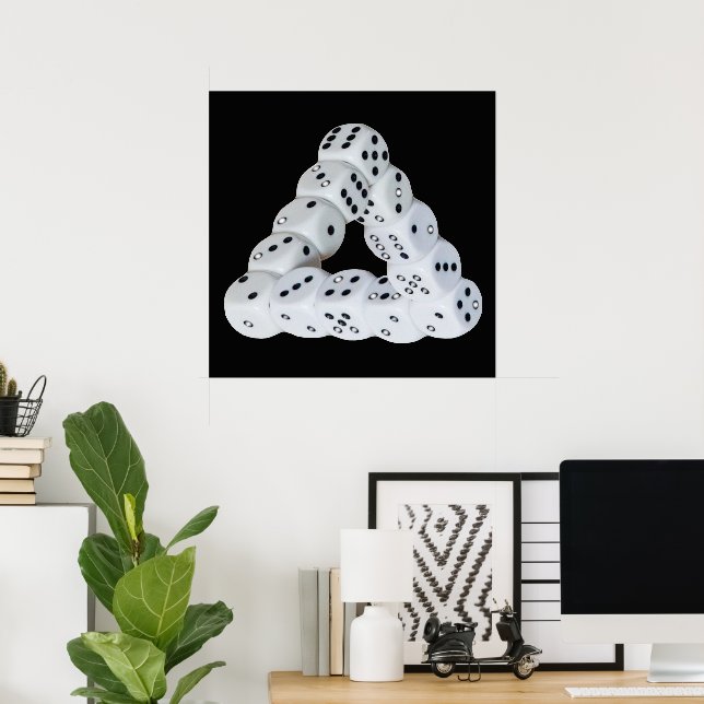 Optisk illusionsgrad poster (Hemmakontoret)