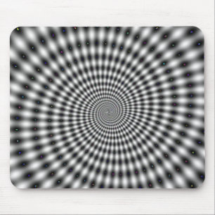 Optisk illusionspiral musmatta