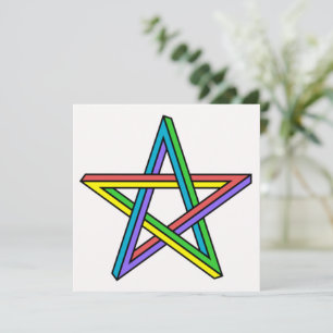 Optisk illusionsstjärna kort