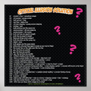 OPTISK ILLUSIONSVÄTSKA POSTER