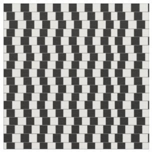 Optisk Linjer i Illusion Svart kvadrat Tyg