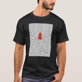 Optisk ljusion på en båt t shirt
