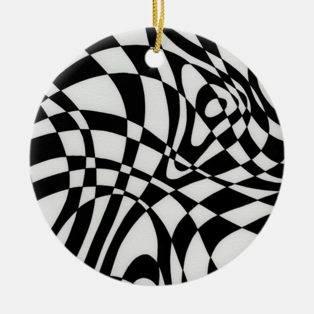 Optisk nr 1a från Michael Moffa Julgransprydnad Keramik (Framsidan)