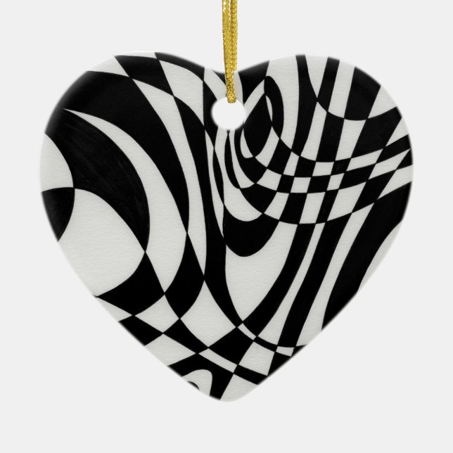 Optisk nummer 1b av Michael Moffa Julgransprydnad Keramik (Framsidan)