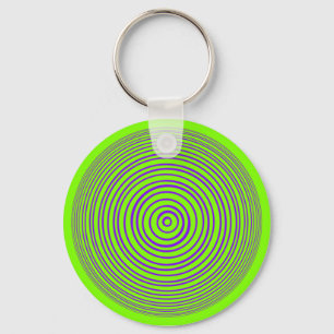 Optisk oddishere Lila Lime Illusion Nyckelring