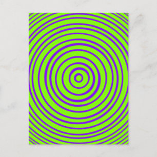Optisk oddishere Lila Lime Illusion Vykort