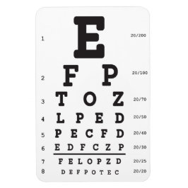 Optisk optometri för öga-diagram magnet