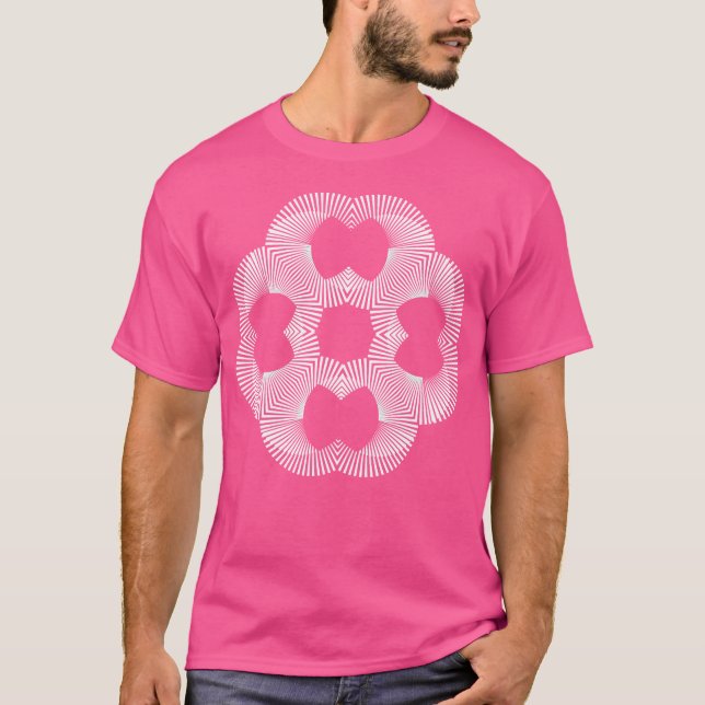 Optisk Psykedelisk Illusionskonst T Shirt (Framsida)
