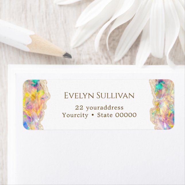 Optisk returadressetikett för design returadress etikett (Insitu)