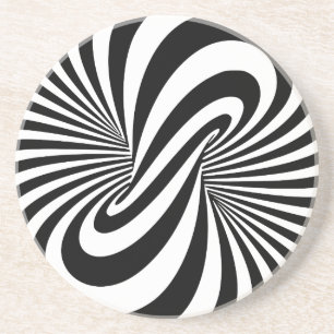 Optisk spiral för illusion 3D Underlägg