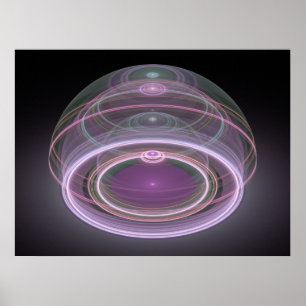 Optisk storslagen Julian Fractal 08 för konst 3D Poster