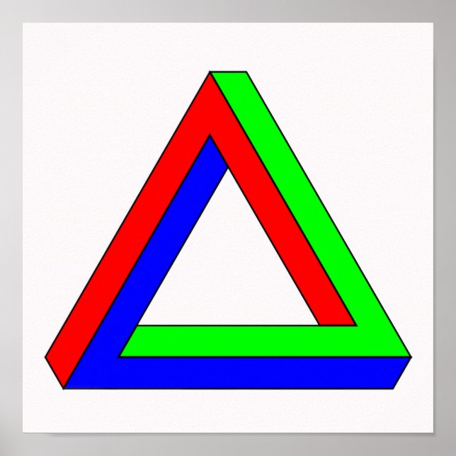Optisk triangelillusion poster (Framsidan)