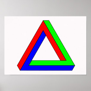 Optisk triangelillusion poster