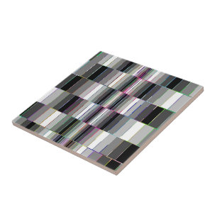 Optisk vintage Illusion Black and White Kakelplatta
