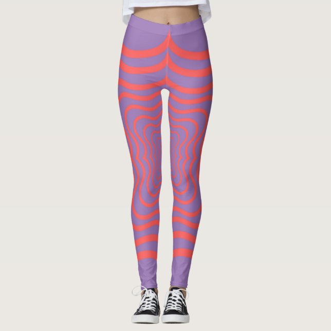 Optisk webben leggings (Framsida)