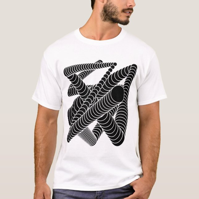 optiska cirklar t shirt (Framsida)