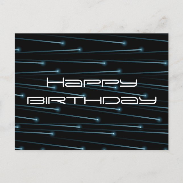 Optiska fiberkablar vykort (Framsida)