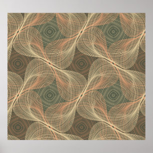 Optiska Illusioner: Geometrisk trötthet Poster