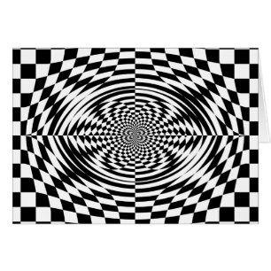 Optiska illusioner hälsningskort