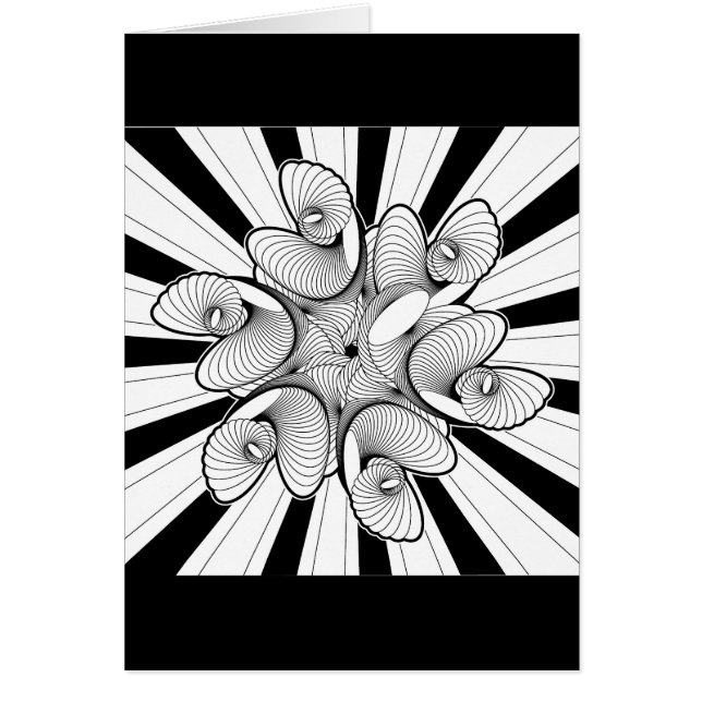 Optiska illusioner hälsningskort (Framsidan)