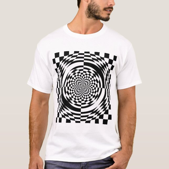 Optiska illusioner tee (Framsida)
