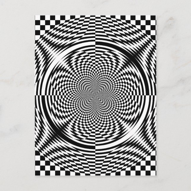 Optiska illusioner vykort (Framsida)