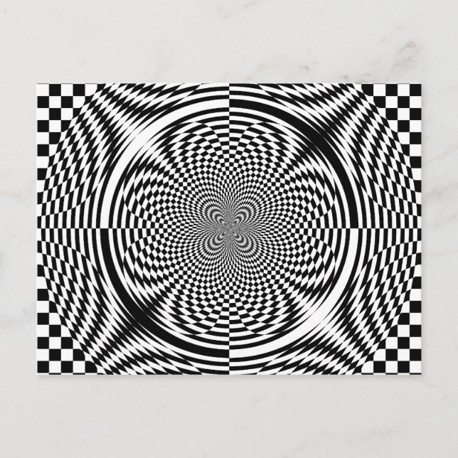 Optiska illusioner vykort (Framsida)