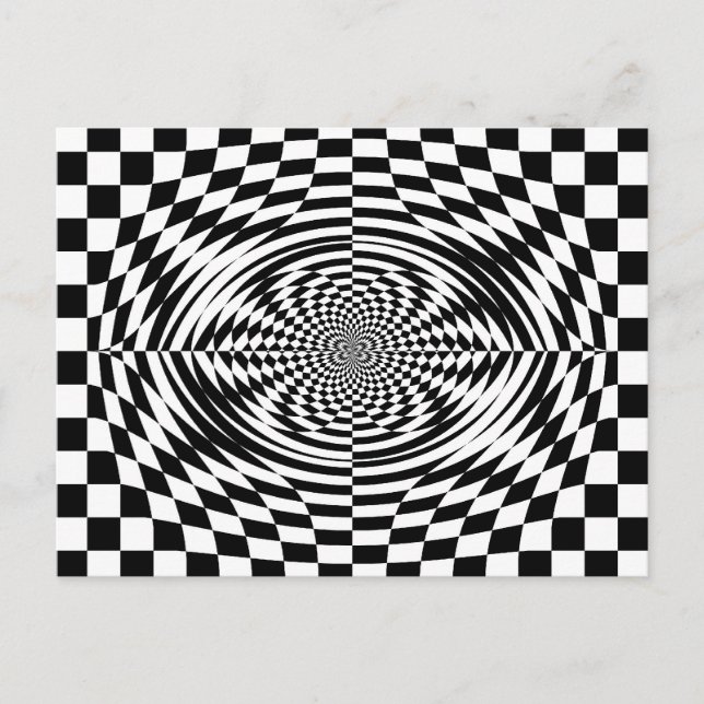 Optiska illusioner vykort (Framsida)