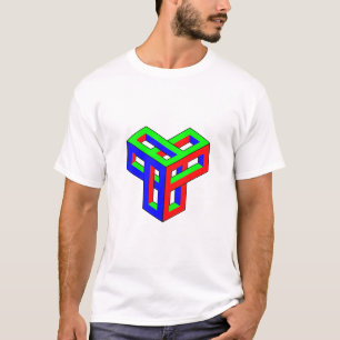 Optiska illusionRGB-kvarter Tee