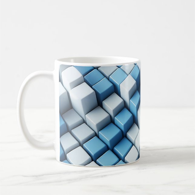 🔳 optiska Illusionsblock Kaffemugg (Vänster)