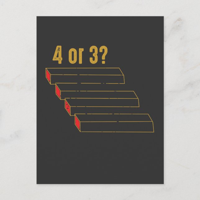 Optiska magicianer i Illusion Geometry Vykort (Framsida)