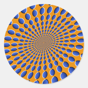 Optiska Poder för Illusion Runt Klistermärke