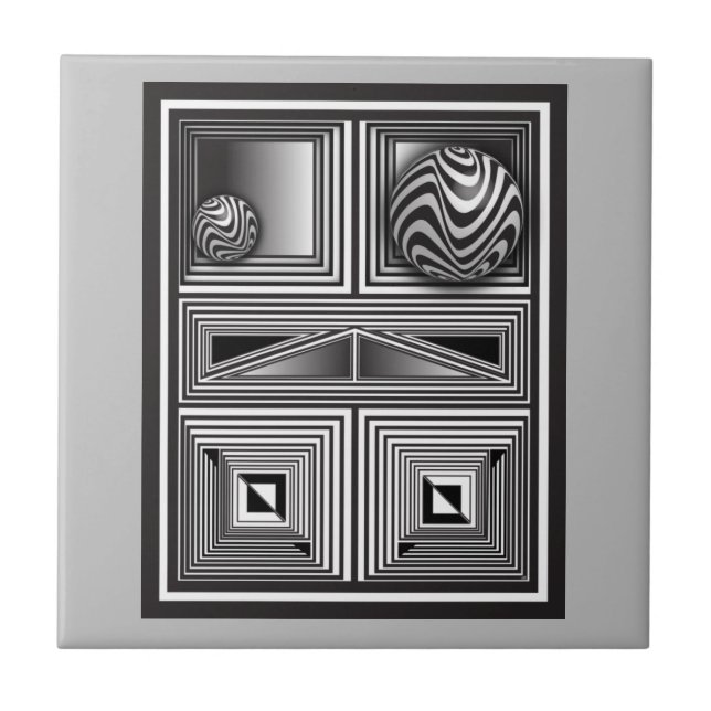 Optiska tru-former kakelplatta (Framsidan)