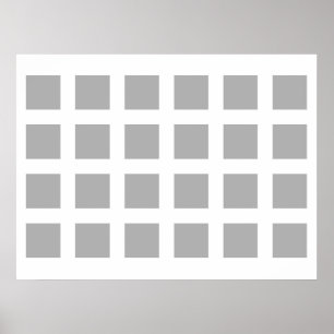 Optiskt försvinna för illusion pricker grå färg poster