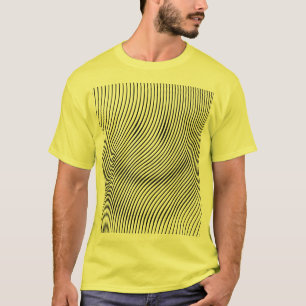 optiskt illusionansikte t-shirt
