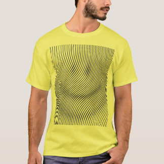 optiskt illusionansikte t-shirt