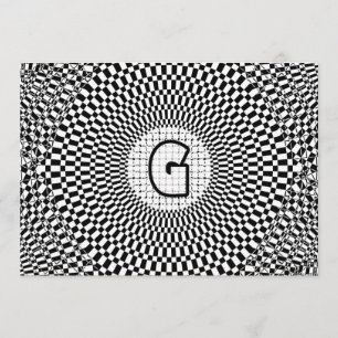 Optiskt illusionMonogramG Inbjudningar