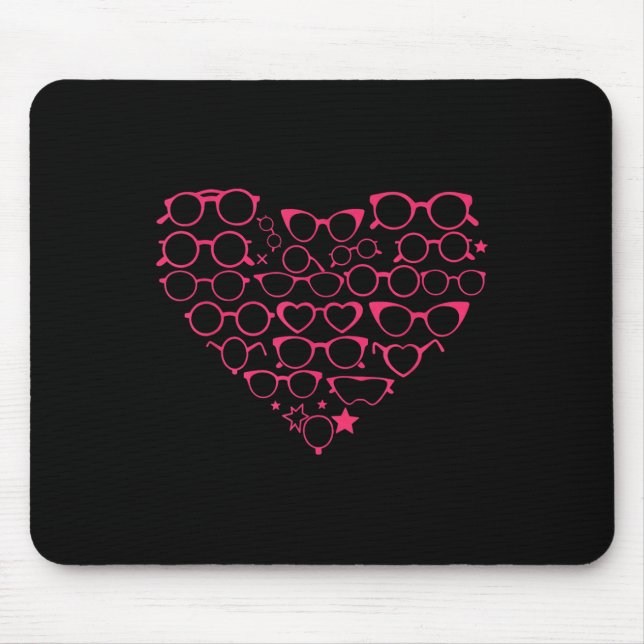 Optometri Eyegles Heart Valentines day Musmatta (Framsidan)