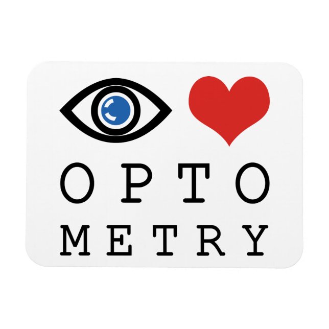 Optometri för Kärlek-hjärtat - Optometrist för Öga Magnet (Horisontell)