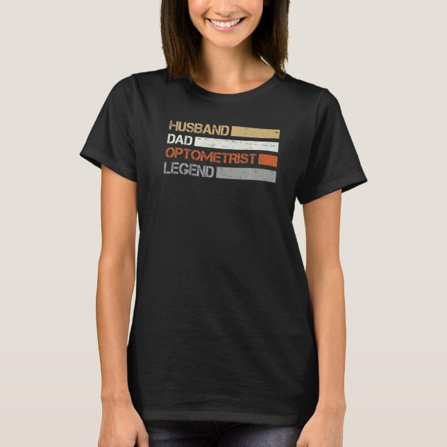 Optometri för manar Retro Exam Optometrist Student T Shirt (Framsida)