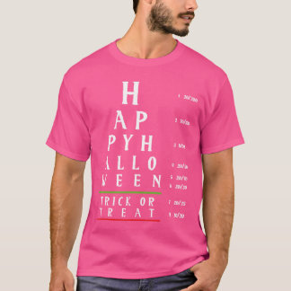 Optometri Halloween Optometriker Ögonläkare Trick T Shirt
