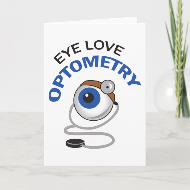 Optometri öga Kärlek Kort (Framsida)