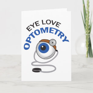 Optometri öga Kärlek Kort