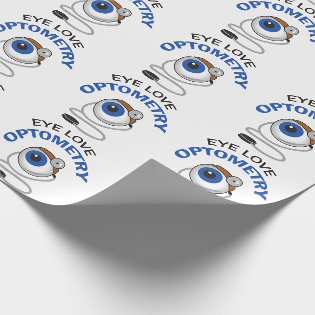 Optometri öga Kärlek Presentpapper (Hörn)