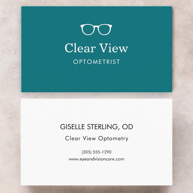 Optometri Ögonläkare Visitkort (Skapare uppladdad)