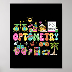 Optometri Sommar Vibes Oftalmologi Teknisk Ögonläk Poster